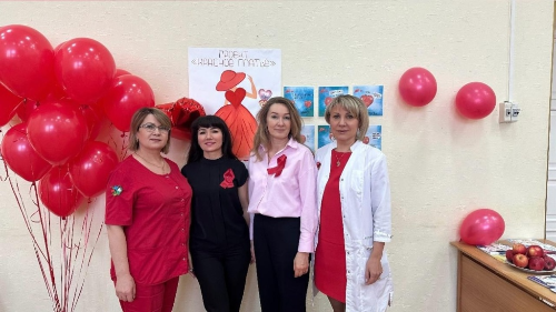 Акция "Красное платье.Сердце женщины" в Покачевской городской больнице